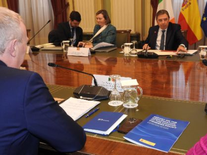 Hoy, en una reunión en Madrid