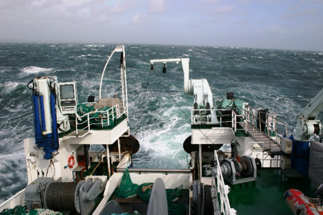 A bordo del buque Vizconde de Eza,