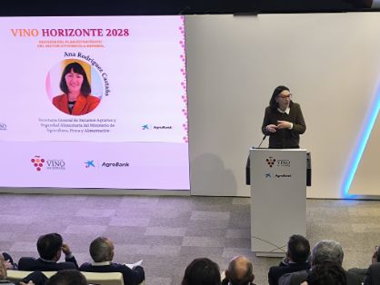 Hoy, en un acto de la Organización Internacional del Vino de España