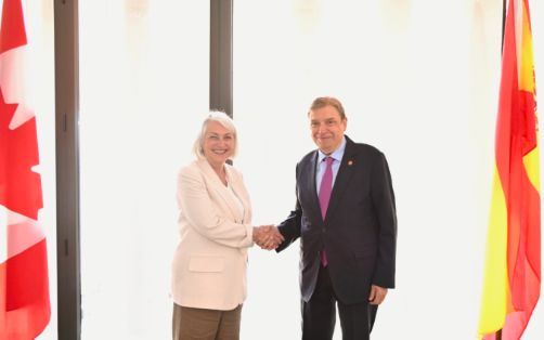 Hoy, en el marco de la feria Seafood Expo Global, en Barcelona