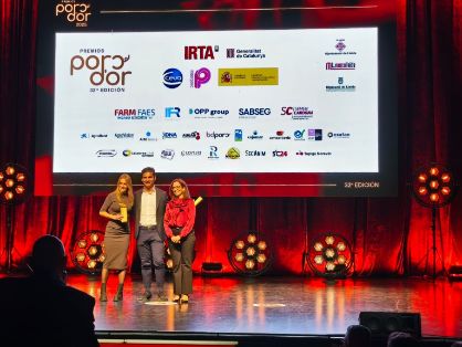 Ayer, en Lleida, en la gala de la XXXII edición de los premios 