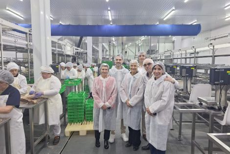 Hoy, durante una visita a Bermeo (Bizkaia)