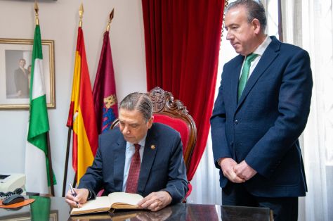 Hoy, durante una visita a la provincia de Huelva  