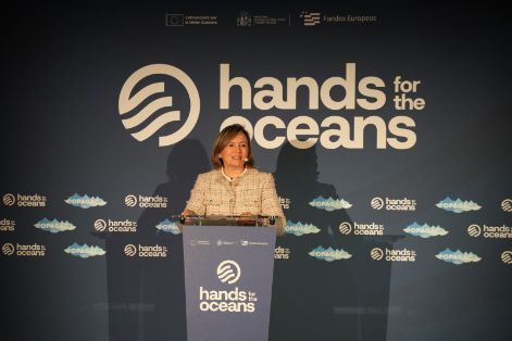 Hoy, en la clausura de la jornada de la jornada Hands for the Oceans
