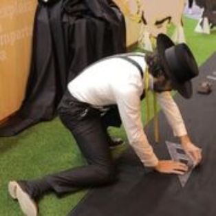 Hoy, en el estand institucional del Departamento 