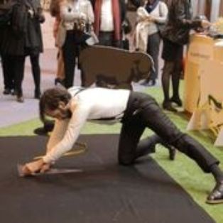 Hoy, en el estand institucional del Departamento 