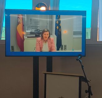 Hoy, en la inauguración del III Foro de la Asociación Nacional de Mujeres de la Pesca