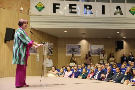 Hoy, en la inauguración de la Feria de Zafra