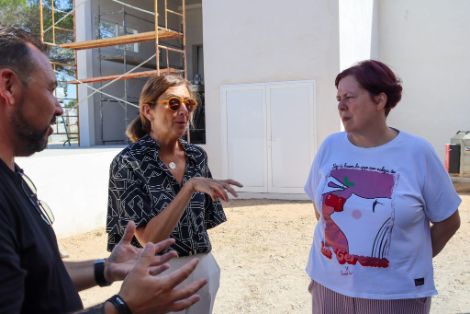 Hoy, en una visita a explotaciones agrarias en Ibiza y Formentera