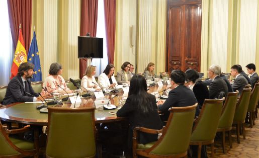 Hoy, en la sede del ministerio  