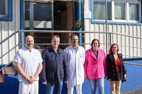 Hoy, durante una visita a explotaciones agrarias en Asturias