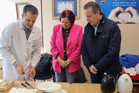 Hoy, durante una visita a explotaciones agrarias en Asturias