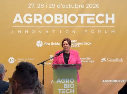 Hoy, en la II edición de la feria AgroBioTech Innovation Forum, en Lleida 
