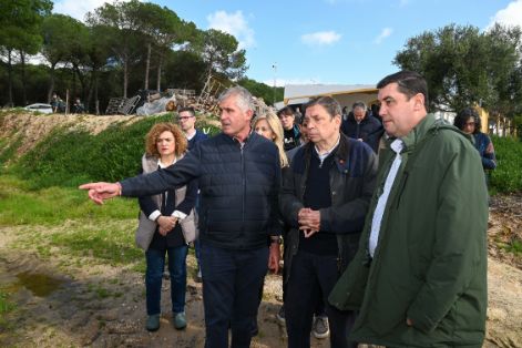 El ministro visita zonas agrarias dañadas en Andalucía