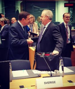 Hoy, en el Consejo de Ministros de la UE, en Bruselas