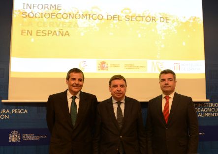 Hoy, en la presentación del Informe Socioeconómico del sector de la cerveza en España 2018