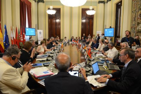 Hoy, en la inauguración del 143ª Consejo de Administración del CIHEAM