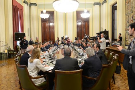 Hoy, tras la reunión con cooperativas, organizaciones profesionales agrarias y entidades agroalimentarias