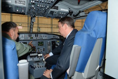 Hoy, en la visita, junto al comisario europeo a los medios que el Gobierno aporta al programa europeo de incendios forestales 