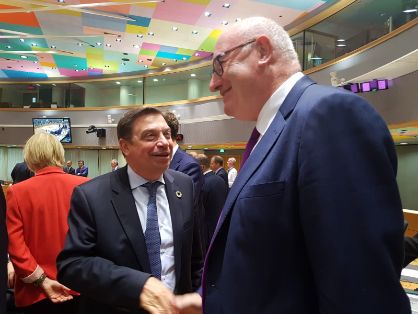 Hoy, en el Consejo de Ministros de Agricultura de la UE celebrado en Bruselas

