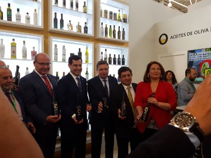 Hoy, en la inauguración de Expoliva (Jaén)