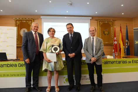 Hoy, en la clausura de la Asamblea de Cooperativas Agro-alimentarias de España 