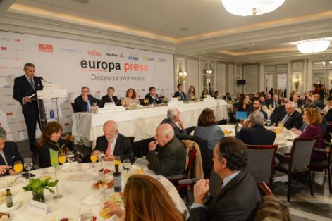 HOY, EN EL DESAYUNO INFORMATIVO DE EUROPA PRESS