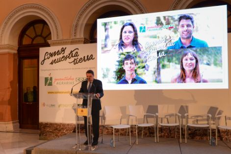 HOY, EN LA CLAUSURA DE LA PRESENTACIÓN DE LA CAMPAÑA PARA LA INCORPORACIÓN DE JÓVENES AL SECTOR AGRARIO