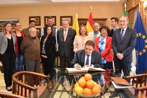 HOY, EN SU VISITA A LA SAT GUADEX, EN PALMA DEL RÍO (CÓRDOBA) 