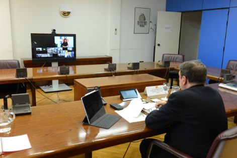 Hoy, en una videoconferencia informal de ministros de Agricultura y Pesca de la Unión Europea 