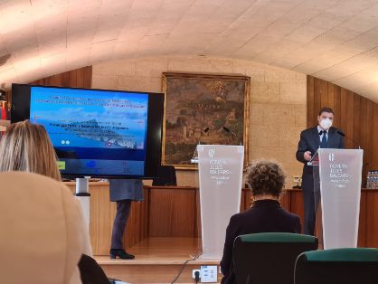 En la presentación de la reserva marina balear de Dragonera (Mallorca)