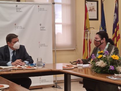 Hoy, en la reunión con la consejera de Agricultura, Pesca y Alimentación de las Islas Baleares  