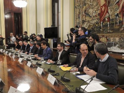 Hoy, durante la reunión constitutiva de la Mesa de Diálogo Agrario  