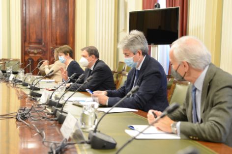 Hoy, en una reunión con la organización patronal Cepesca