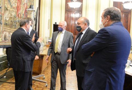 Hoy, en una reunión con la organización patronal Cepesca