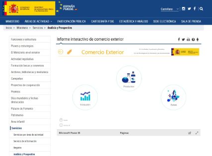 Presentación de la herramienta interactiva de consulta datos de comercio exterior