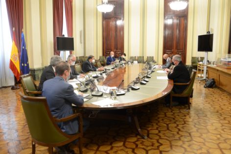 Hoy, en la sede del Ministerio 