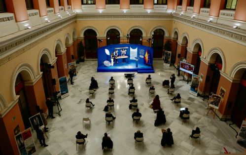 En la presentación de la campaña “Un país infinito en productos del mar y recetas” que ha tenido lugar en la sede ministerial