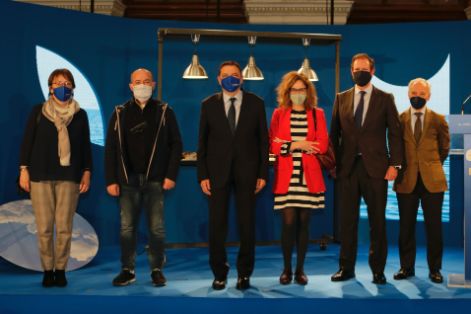 En la presentación de la campaña “Un país infinito en productos del mar y recetas” que ha tenido lugar en la sede ministerial