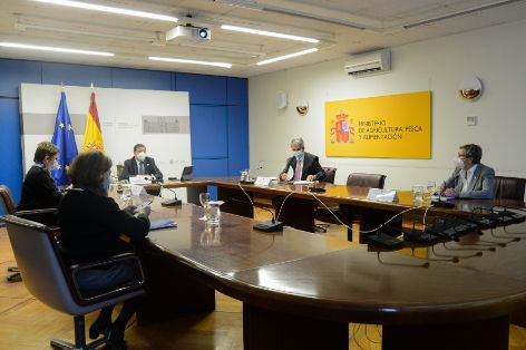 Hoy, durante la videoconferencia de los ministros de Agricultura y Pesca de la Unión Europea