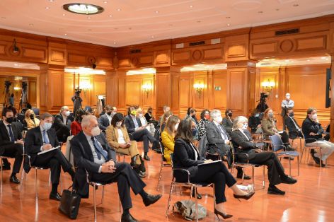 Hoy, en Madrid, en un foro organizado por la agencia Efe y KPMG