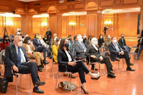 Hoy, en Madrid, en un foro organizado por la agencia Efe y KPMG