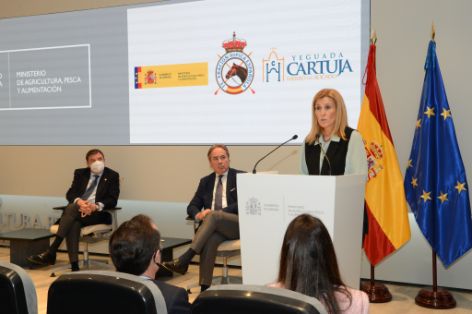 Esta mañana, en la presentación del II Estudio de Impacto del Sector Ecuestre en España 