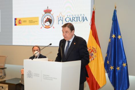 Esta mañana, en la presentación del II Estudio de Impacto del Sector Ecuestre en España 