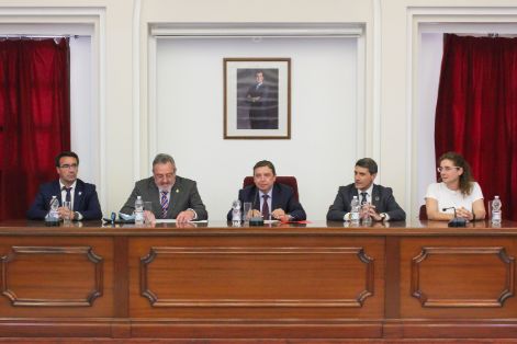 Hoy, en una visita a la zona de producción arrocera del Guadalquivir 