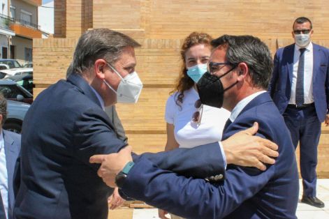 Hoy, en una visita a la zona de producción arrocera del Guadalquivir 