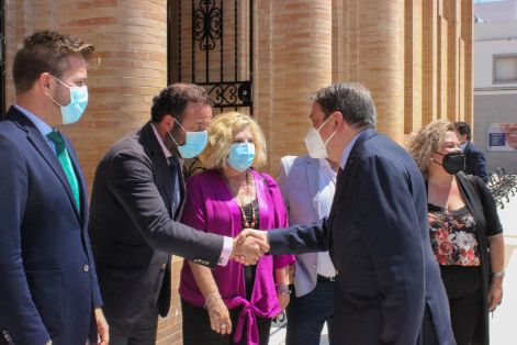 Hoy, en una visita a la zona de producción arrocera del Guadalquivir 