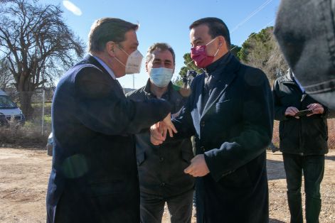 HOY, EN SU VISITA A LAS OBRAS DEL PROYECTO DE TRANSFORMACIÓN EN REGADÍO EN LA MARGEN IZQUIERDA DEL RÍO TAJO