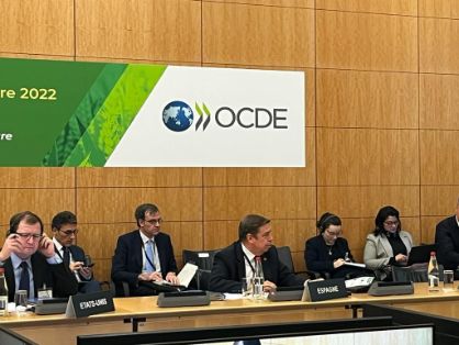 En la reunión ministerial del Comité de Agricultura de la OCDE, en París