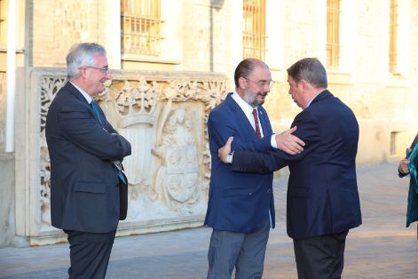 Hoy, en una visita a la Feria Internacional de Producción Animal de Zaragoza  